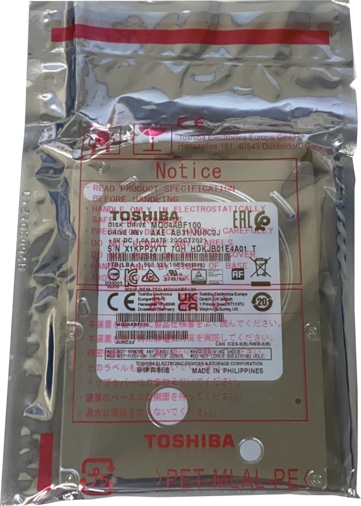 東芝 2.5インチ HDD 1TB 内蔵型 ノートパソコン ミニPC 向け 7mm 薄型